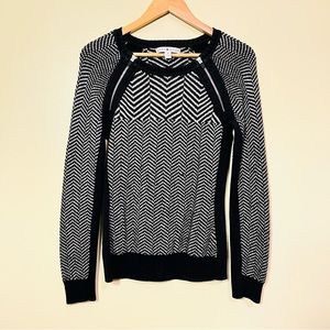 Tommy Zipper detail Chevron Sweater Women’s Medium